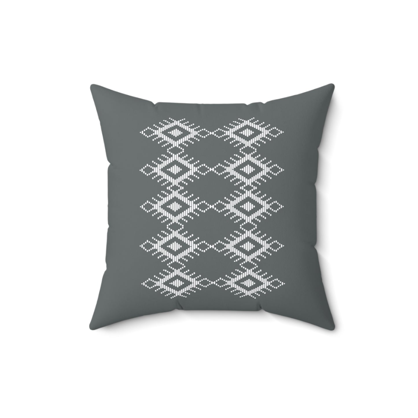 Boho Geometric Pattern Square Pillow - Cozy Home Decor Accent