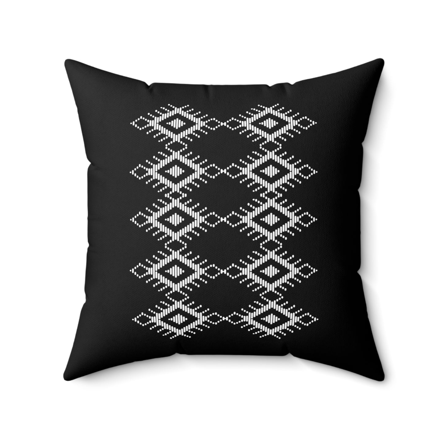 Modern Geometric Black Throw Pillow - Stylish Accent Pillow for Home Decor