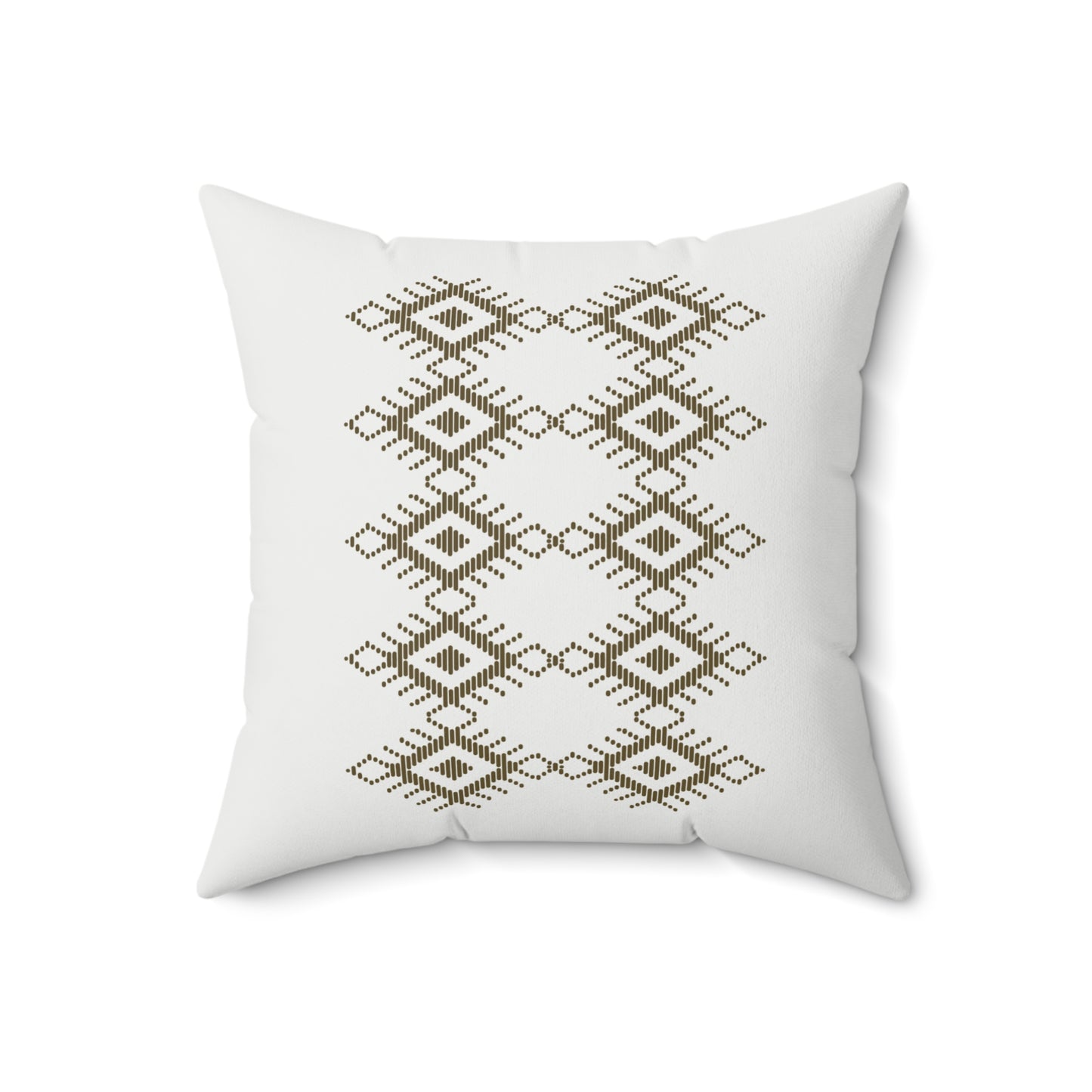 Boho Geometric Print Square Pillow - Cozy Decorative Cushion for Home Decor