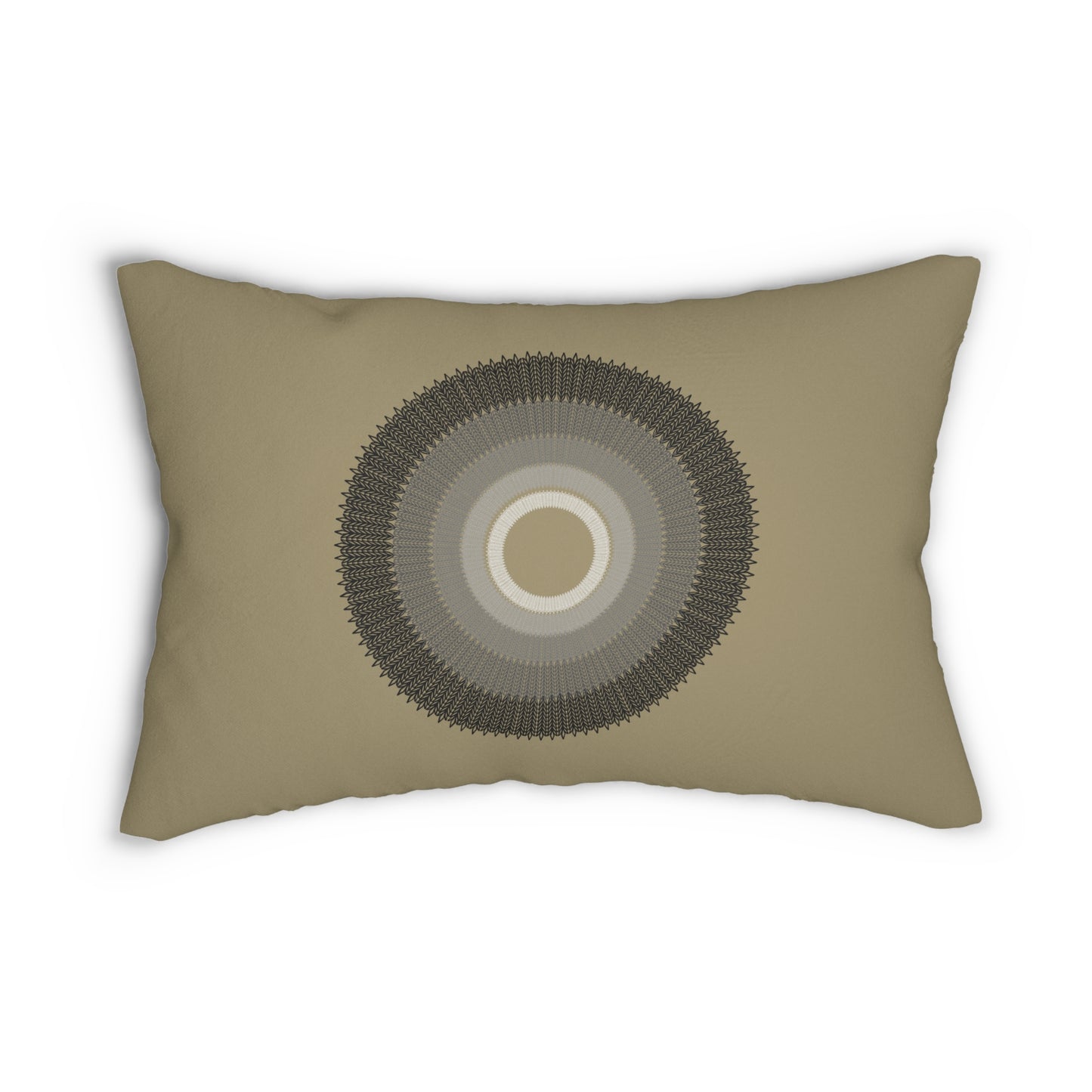 Geometric Lumbar Pillow - Boho Style Cushion for Home Decor