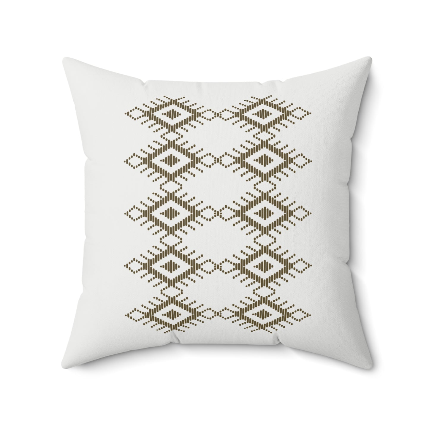 Boho Geometric Print Square Pillow - Cozy Decorative Cushion for Home Decor