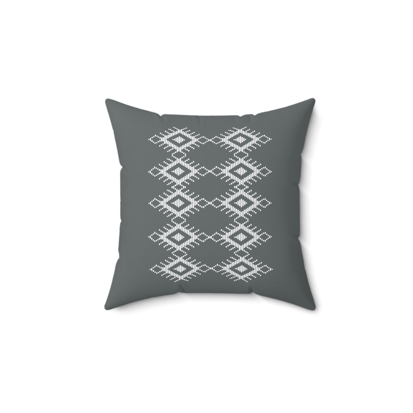 Boho Geometric Pattern Square Pillow - Cozy Home Decor Accent
