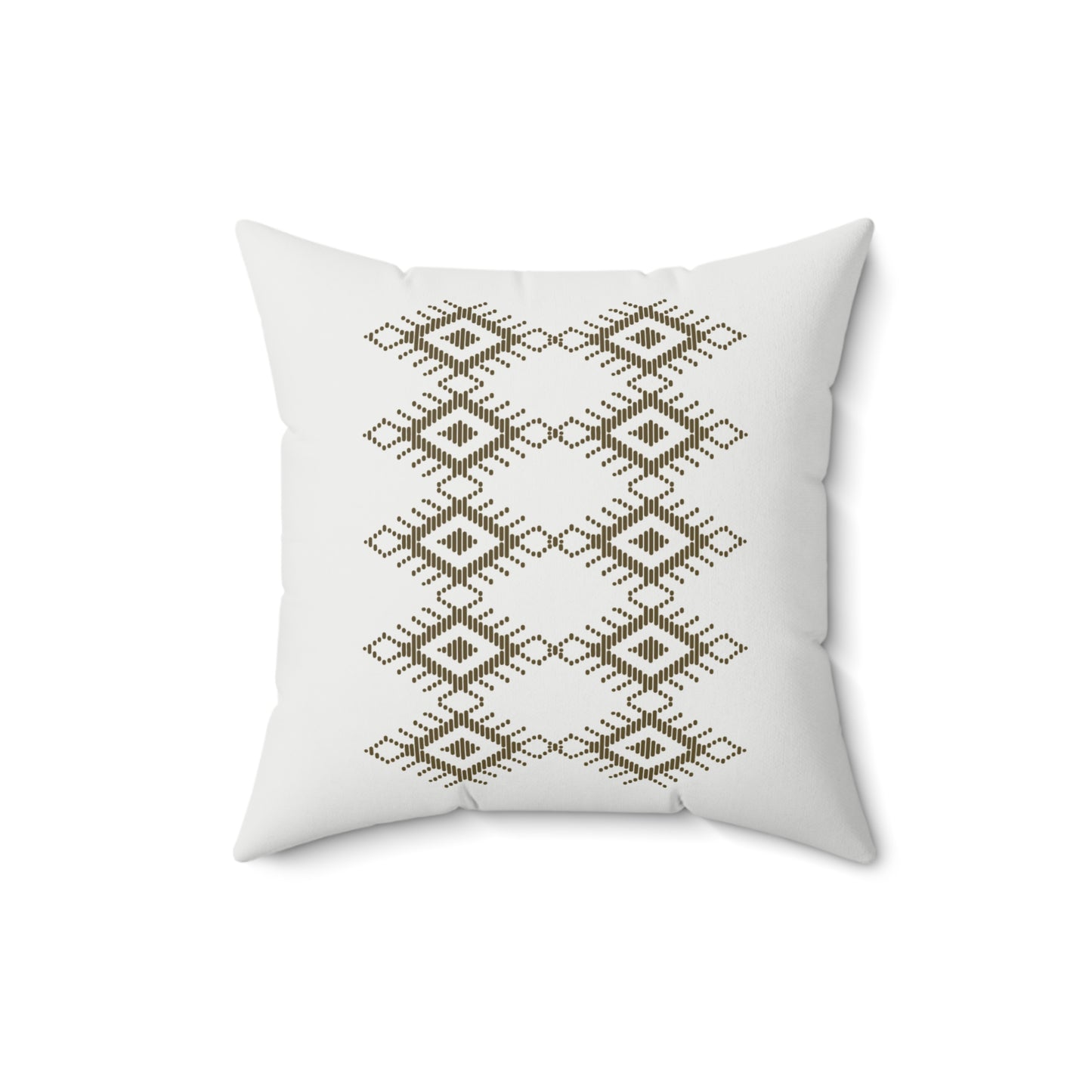 Boho Geometric Print Square Pillow - Cozy Decorative Cushion for Home Decor