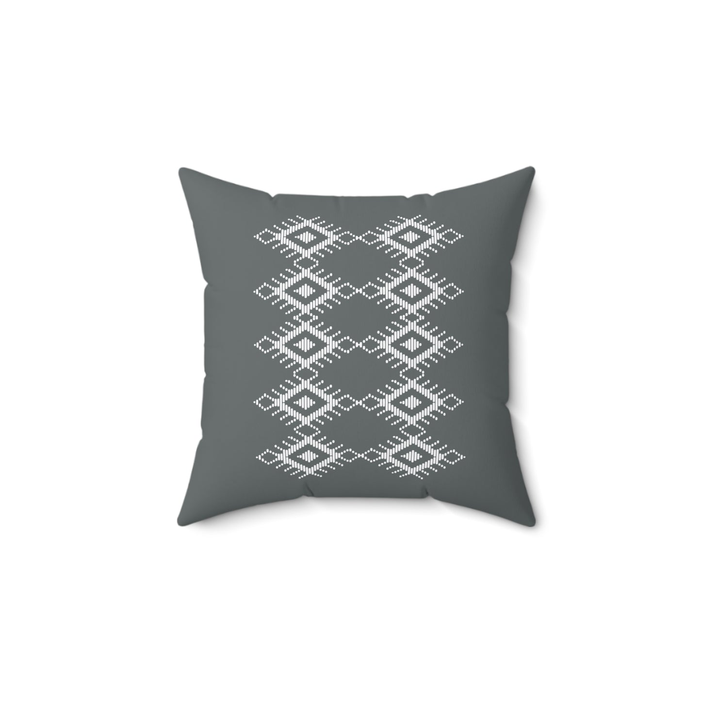 Boho Geometric Pattern Square Pillow - Cozy Home Decor Accent