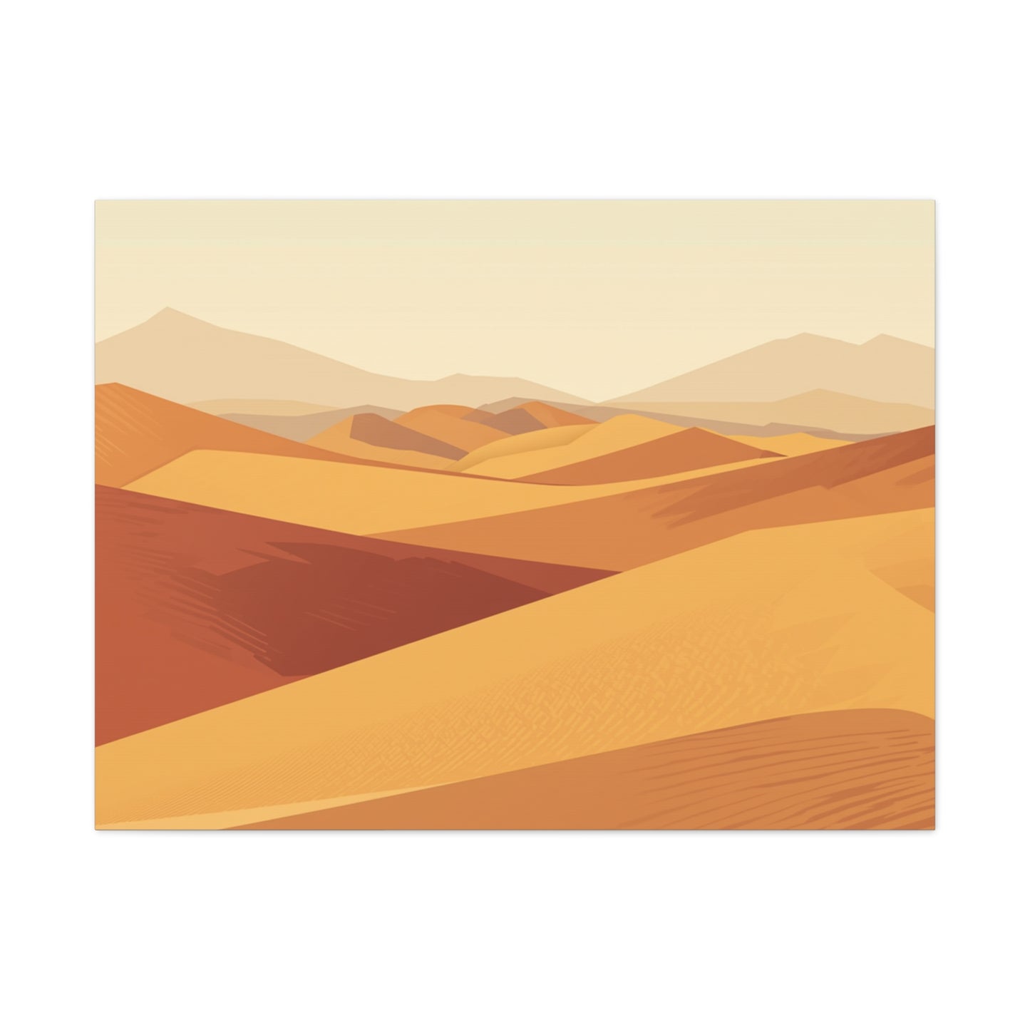 Desert Dunes Matte Canvas Print — Stretched 1.25" Wall Art