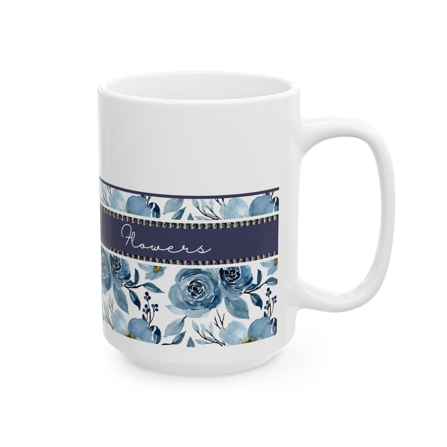 Floral Elegance Ceramic Mug