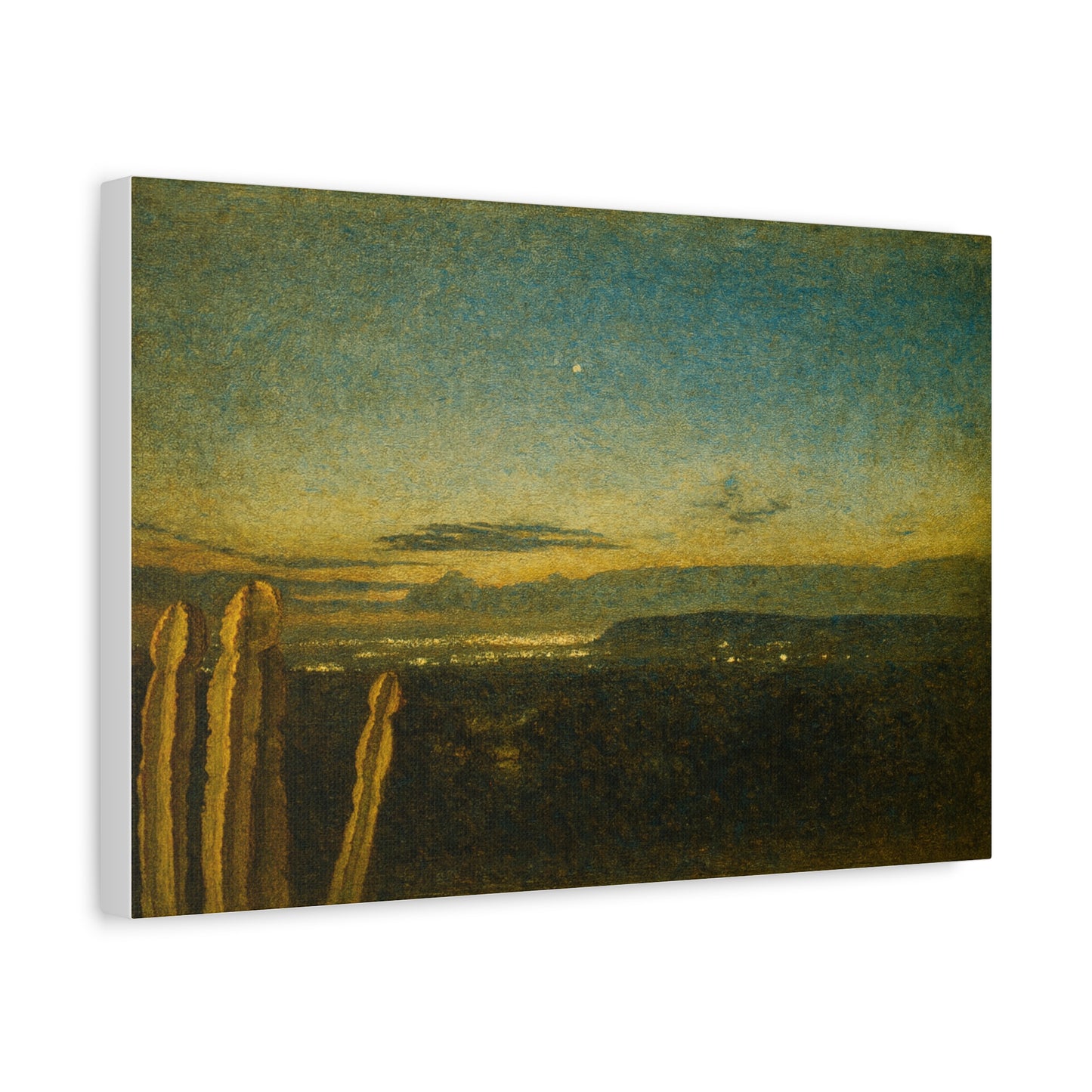 Desert Twilight Canvas Print — Matte Stretched Wall Art