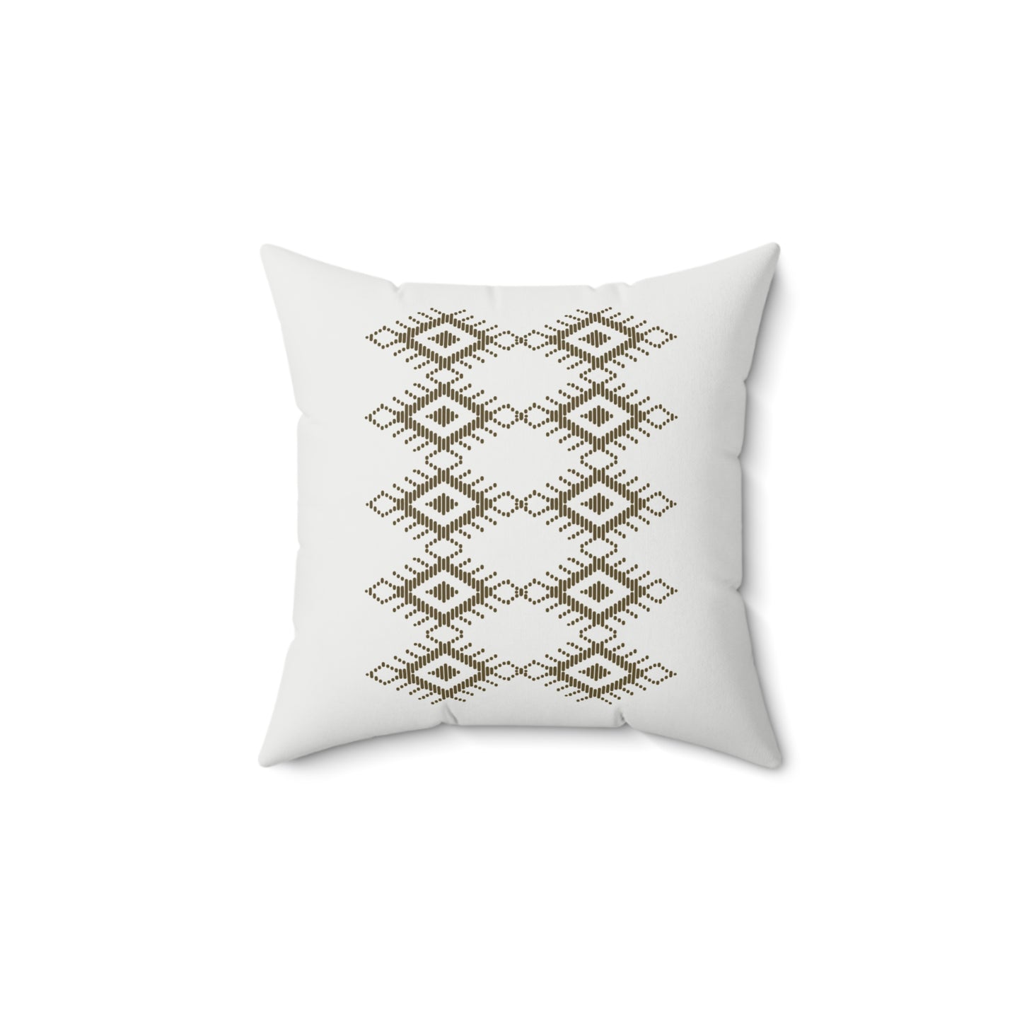 Boho Geometric Print Square Pillow - Cozy Decorative Cushion for Home Decor