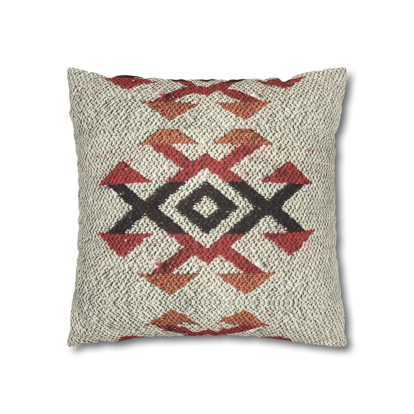 Southwestern Aztec Pattern Throw Pillowcase — Rustic Geometric Accent