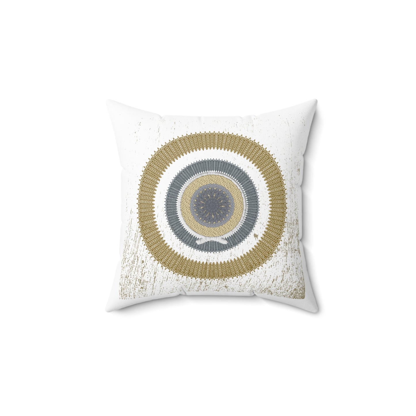 Knitted Circles Pillow