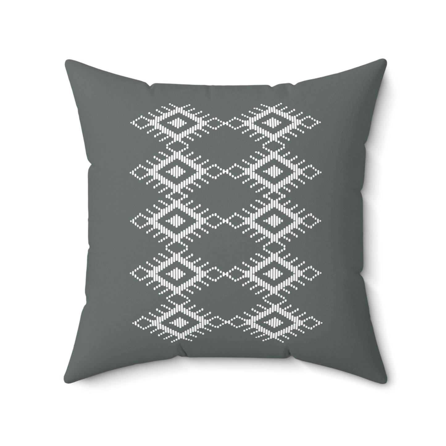Boho Geometric Pattern Square Pillow - Cozy Home Decor Accent