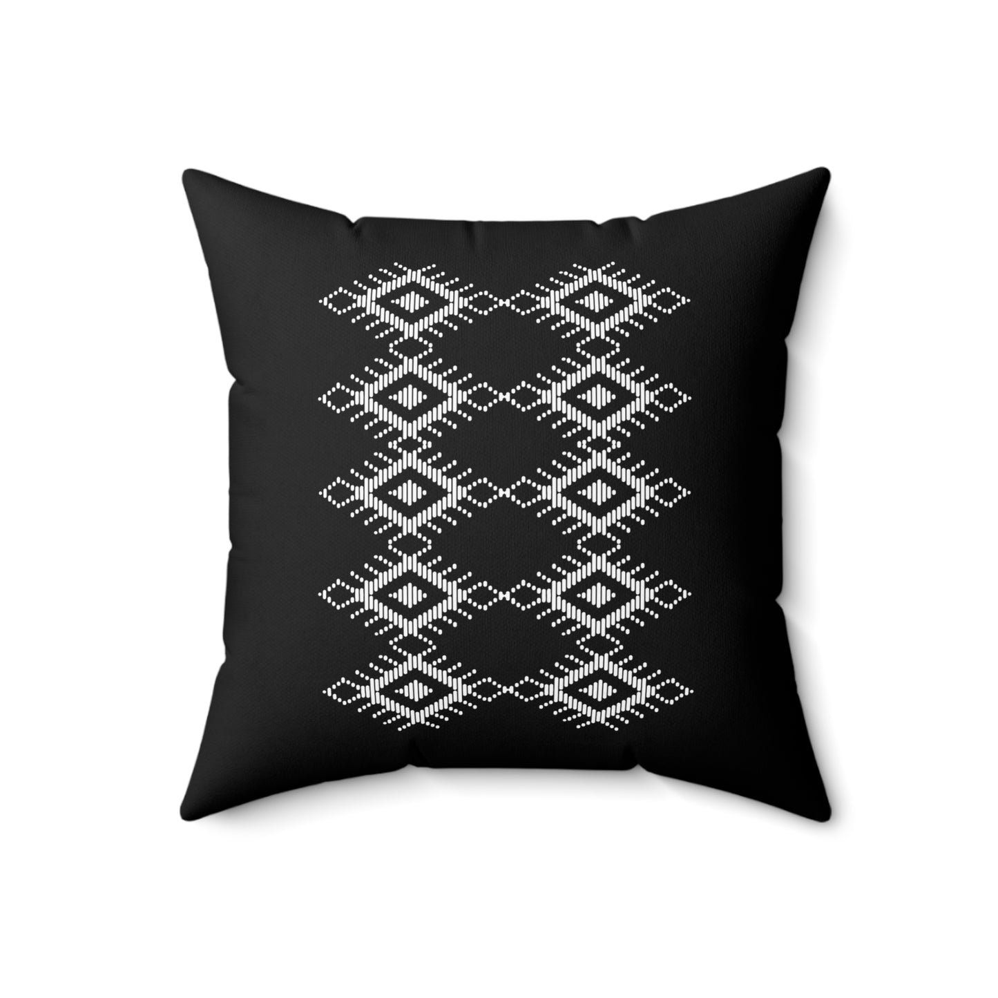 Modern Geometric Black Throw Pillow - Stylish Accent Pillow for Home Decor