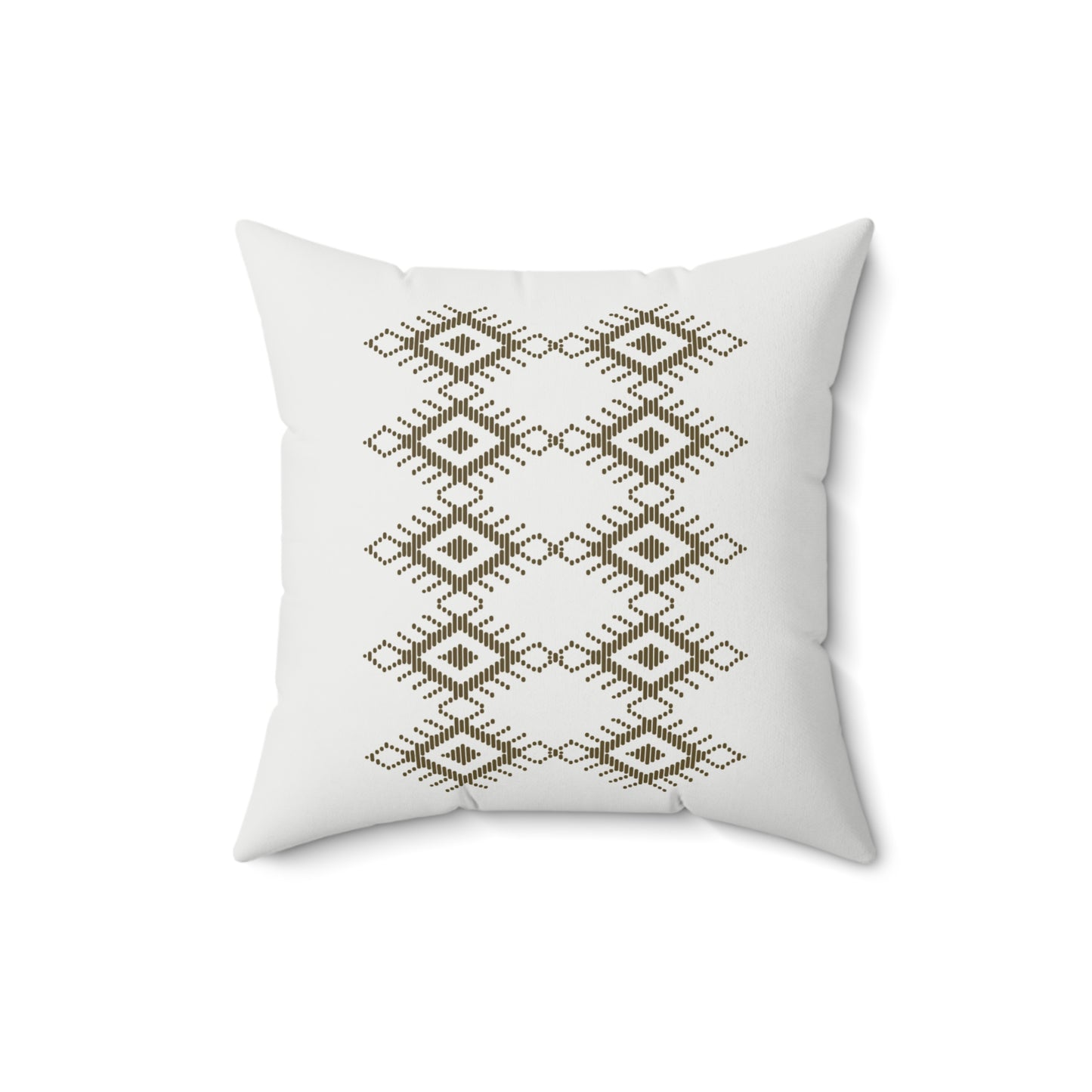 Boho Geometric Print Square Pillow - Cozy Decorative Cushion for Home Decor