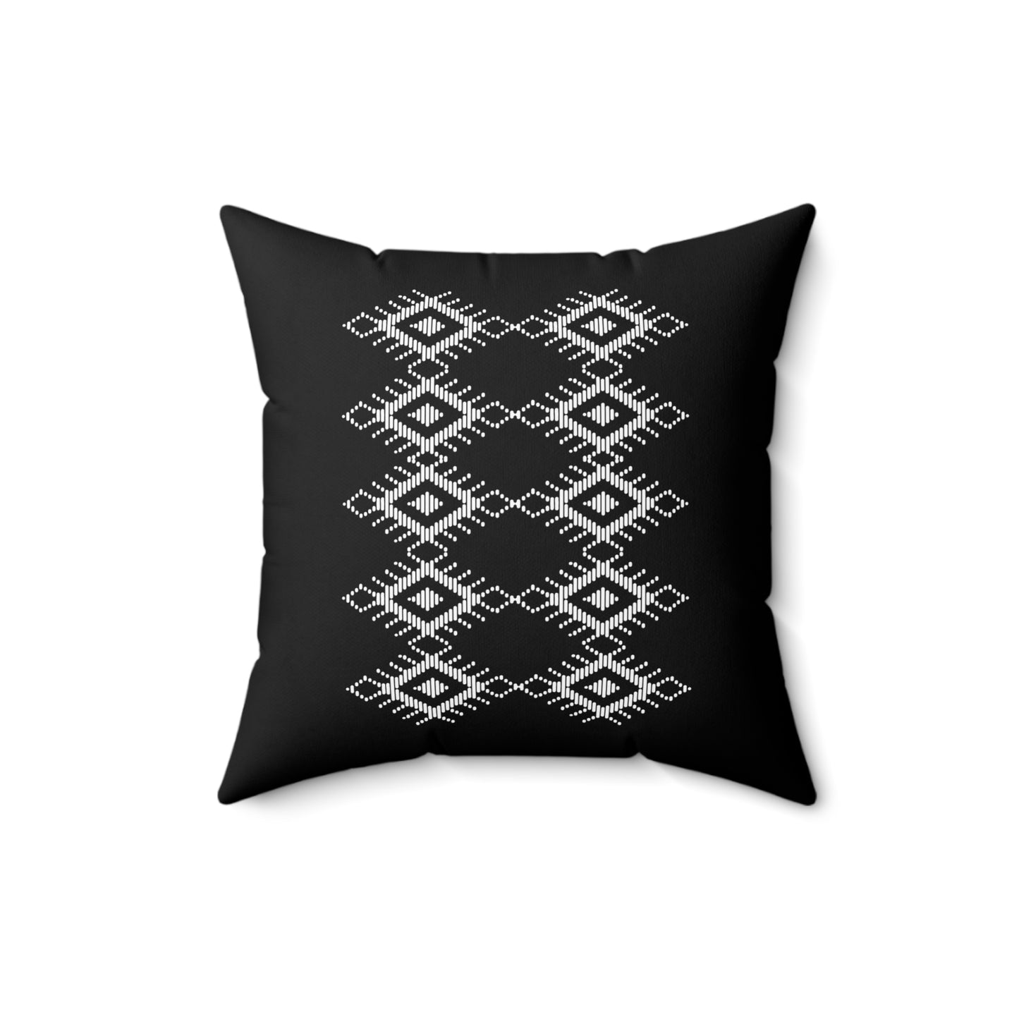 Modern Geometric Black Throw Pillow - Stylish Accent Pillow for Home Decor
