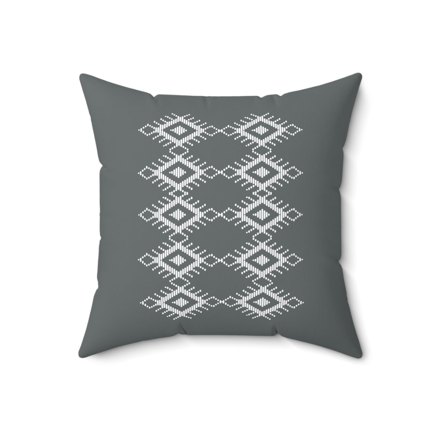 Boho Geometric Pattern Square Pillow - Cozy Home Decor Accent