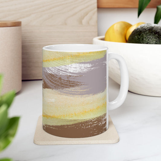 Golden Drift Ceramic Mug
