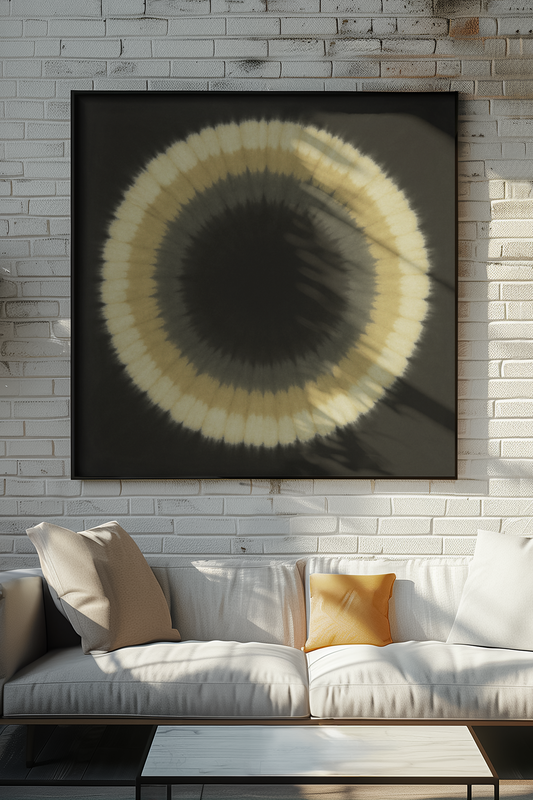 Tie-Dye Bullseye Patterned Wall Art, Abstract Wall Art