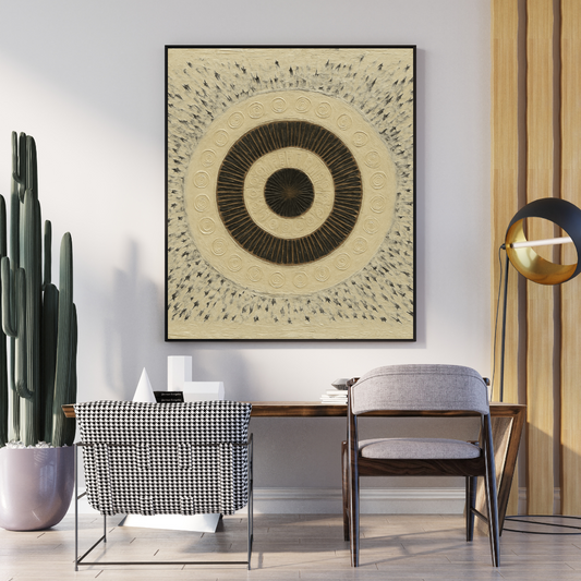 Abstract Circle Art Canvas Print