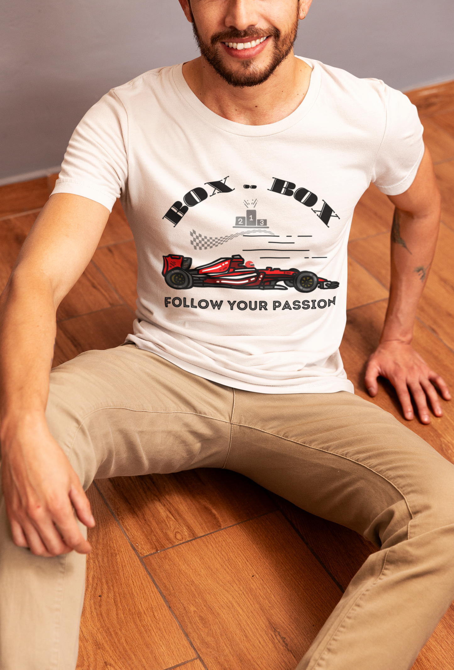 F1 Race Car Follow Your Passion Unisex Tee