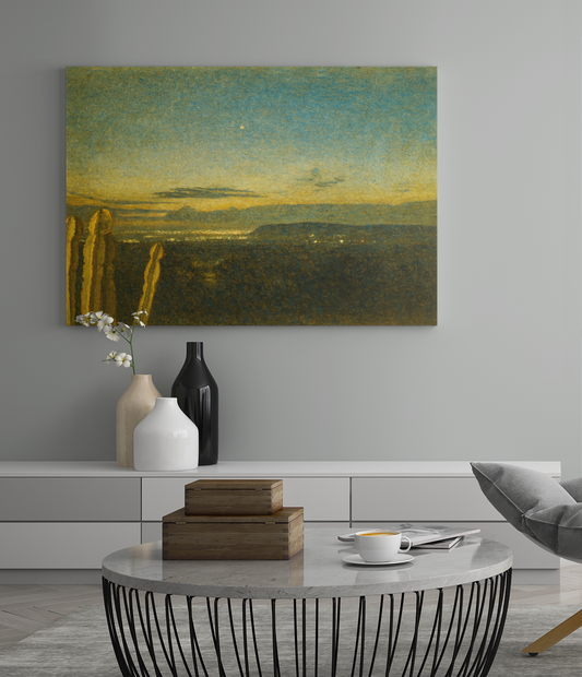 Desert Twilight Canvas Print — Matte Stretched Wall Art
