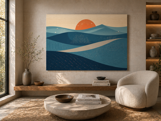 Sunset Dunes Matte Canvas Wall Art — Stretched 1.25"