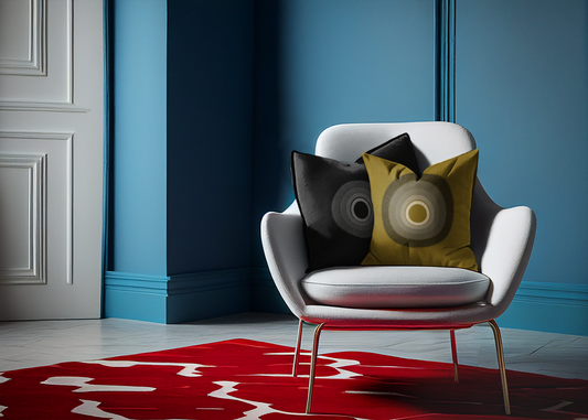 Geometric Pattern Square Pillow - Modern Home Decor