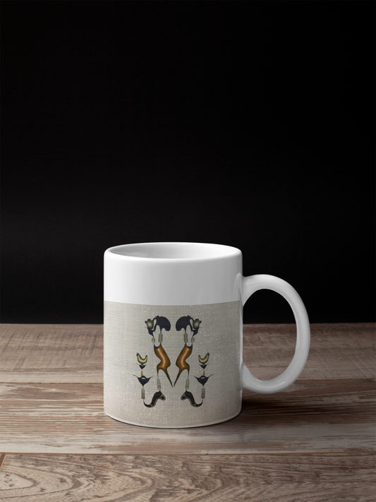 Rooted Echo - Earth Ritual Ceramic Mug