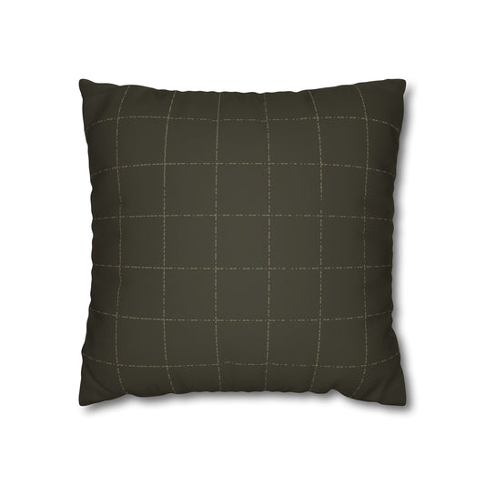 Faux Suede Square Pillowcase