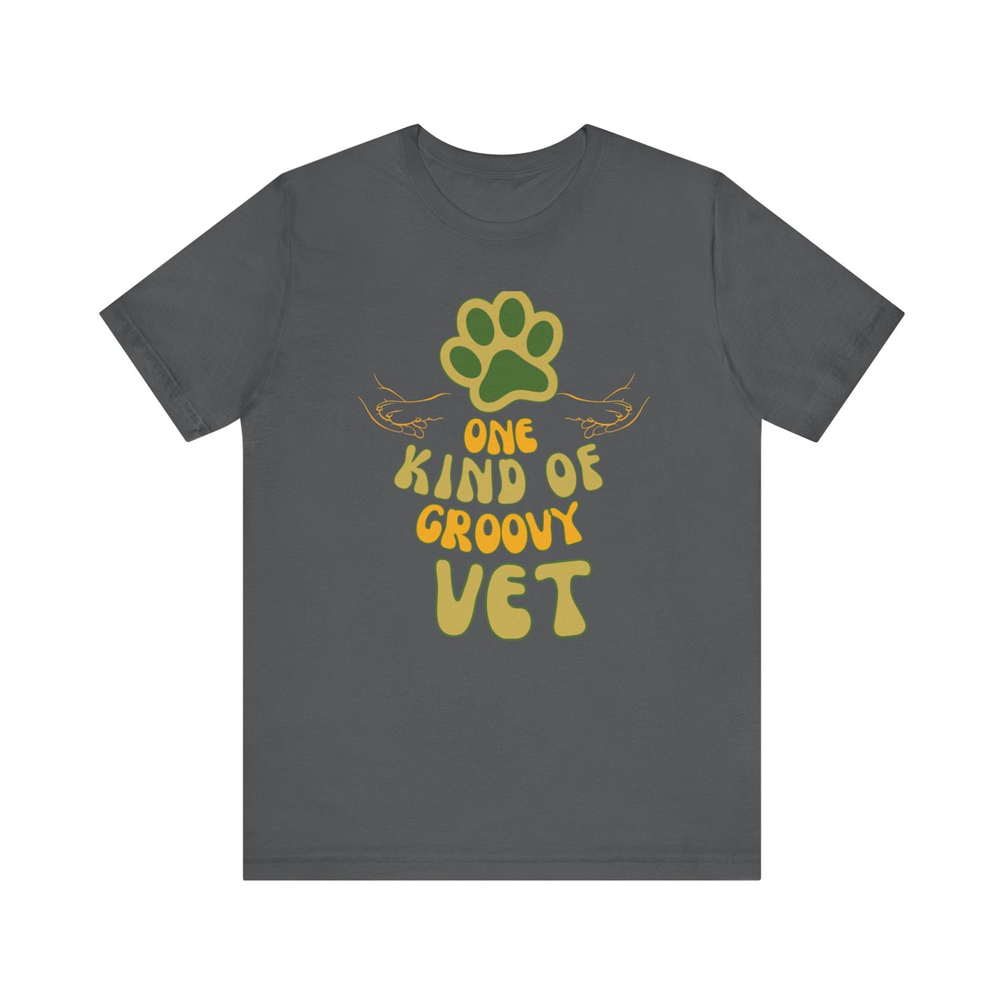 Pet Paw Unisex T-Shirt - One Kind of Groovy Vet