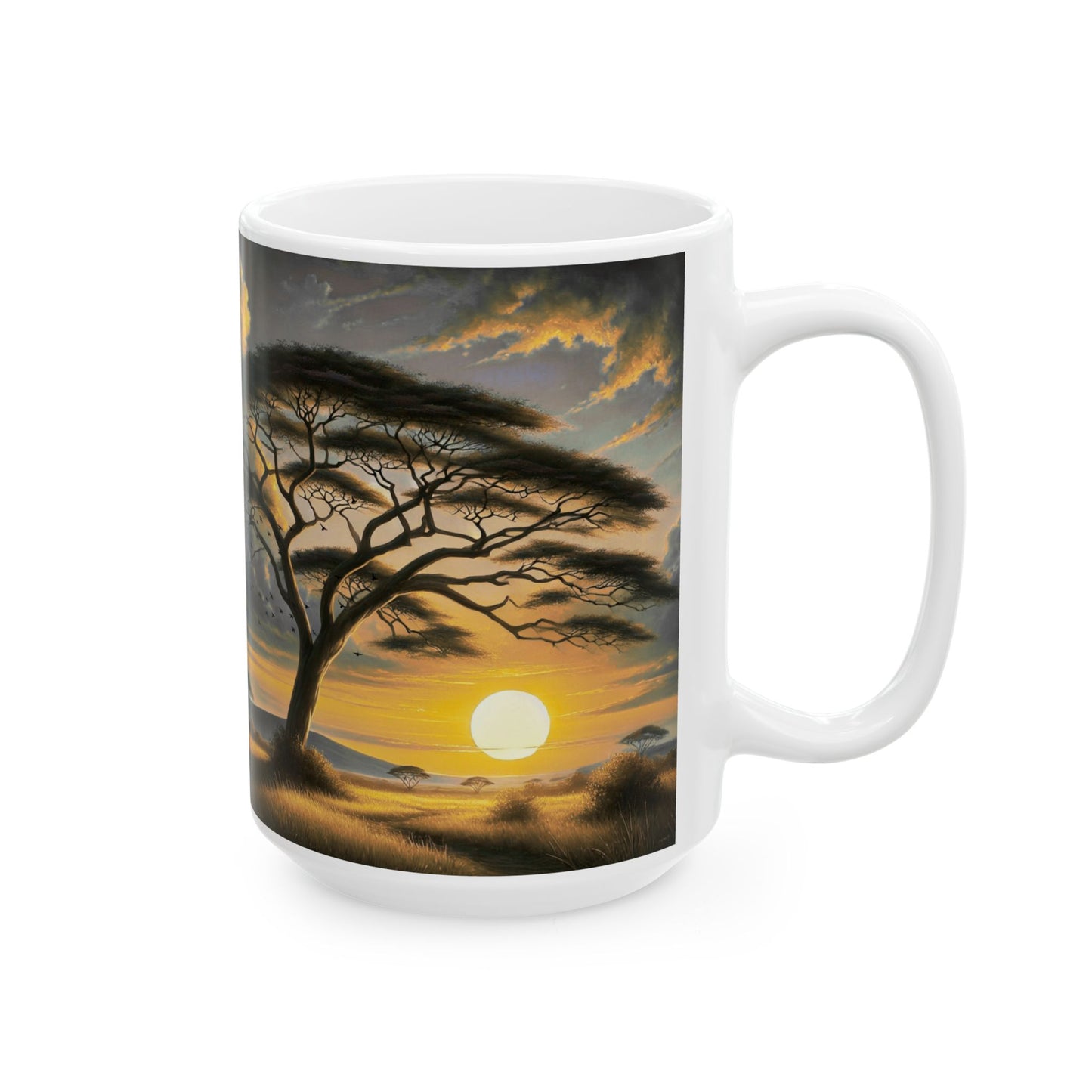 Sunset Acacia Ceramic Mug