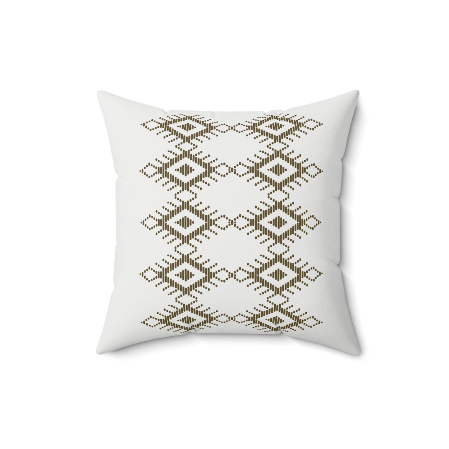 Boho Geometric Print Square Pillow - Cozy Decorative Cushion for Home Decor