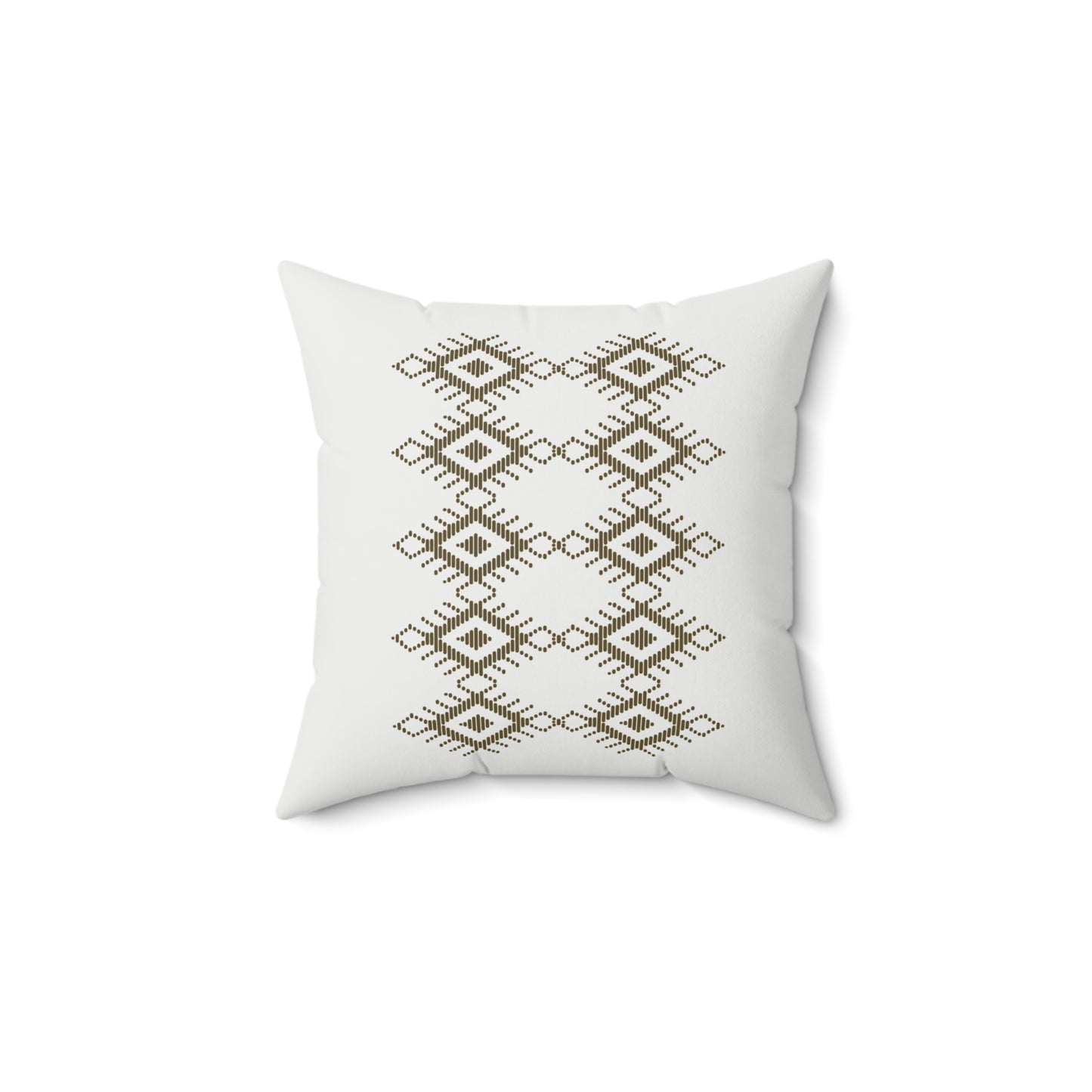 Boho Geometric Print Square Pillow - Cozy Decorative Cushion for Home Decor