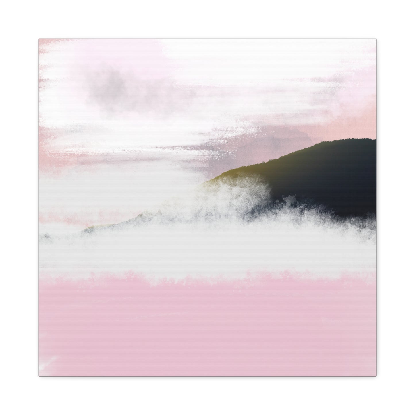 Blush Horizon Matte Canvas Wall Art