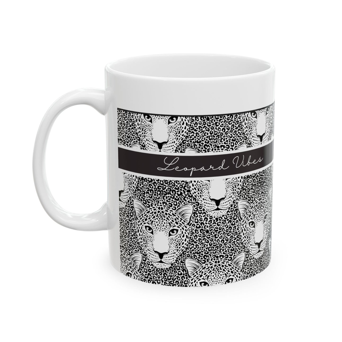 Leopard Print Ceramic Mug - Perfect Gift for Animal Lovers