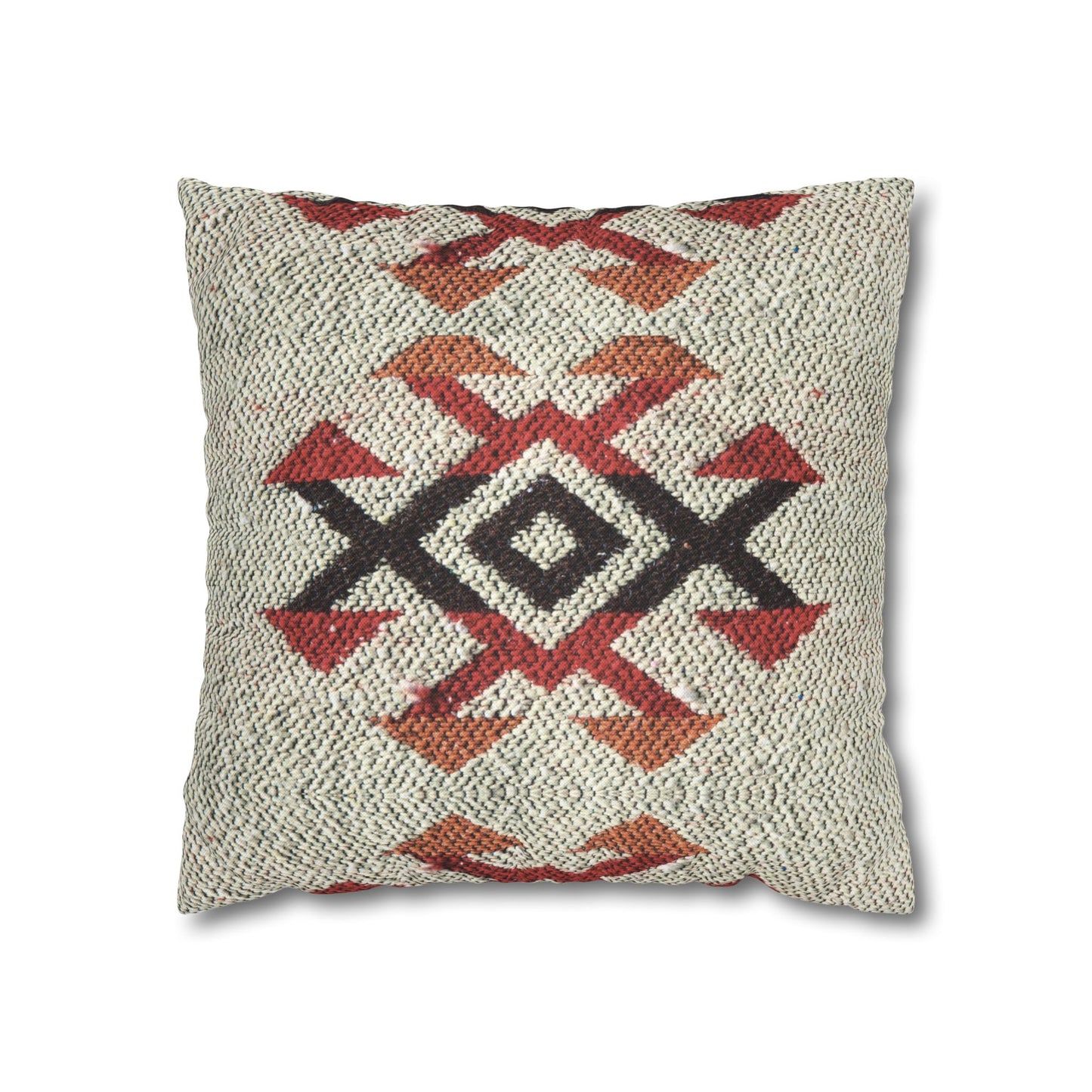 Southwestern Aztec Pattern Throw Pillowcase — Rustic Geometric Accent