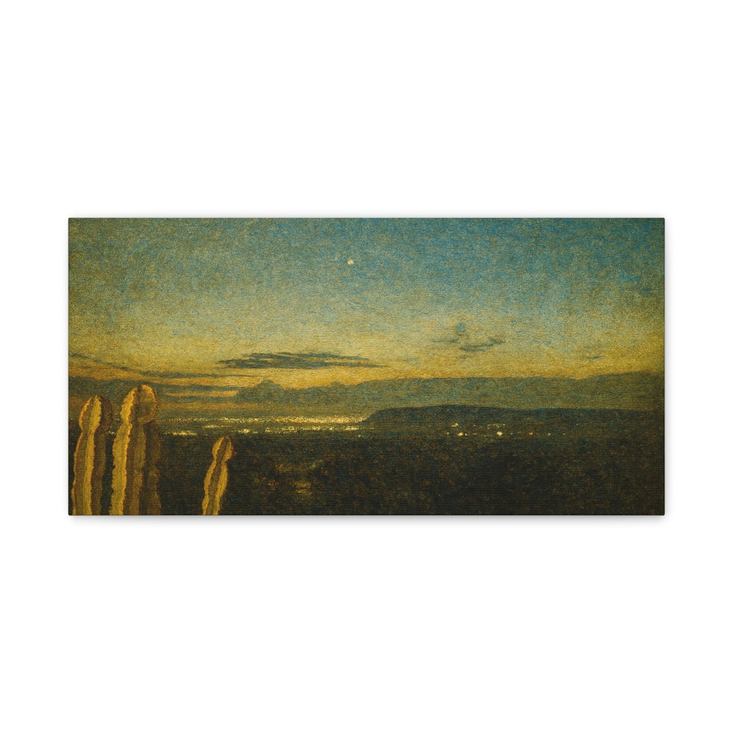 Desert Twilight Canvas Print — Matte Stretched Wall Art