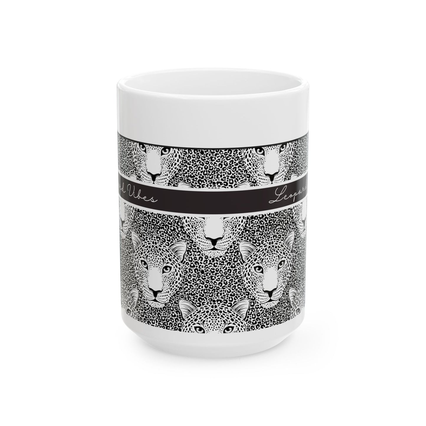 Leopard Print Ceramic Mug - Perfect Gift for Animal Lovers