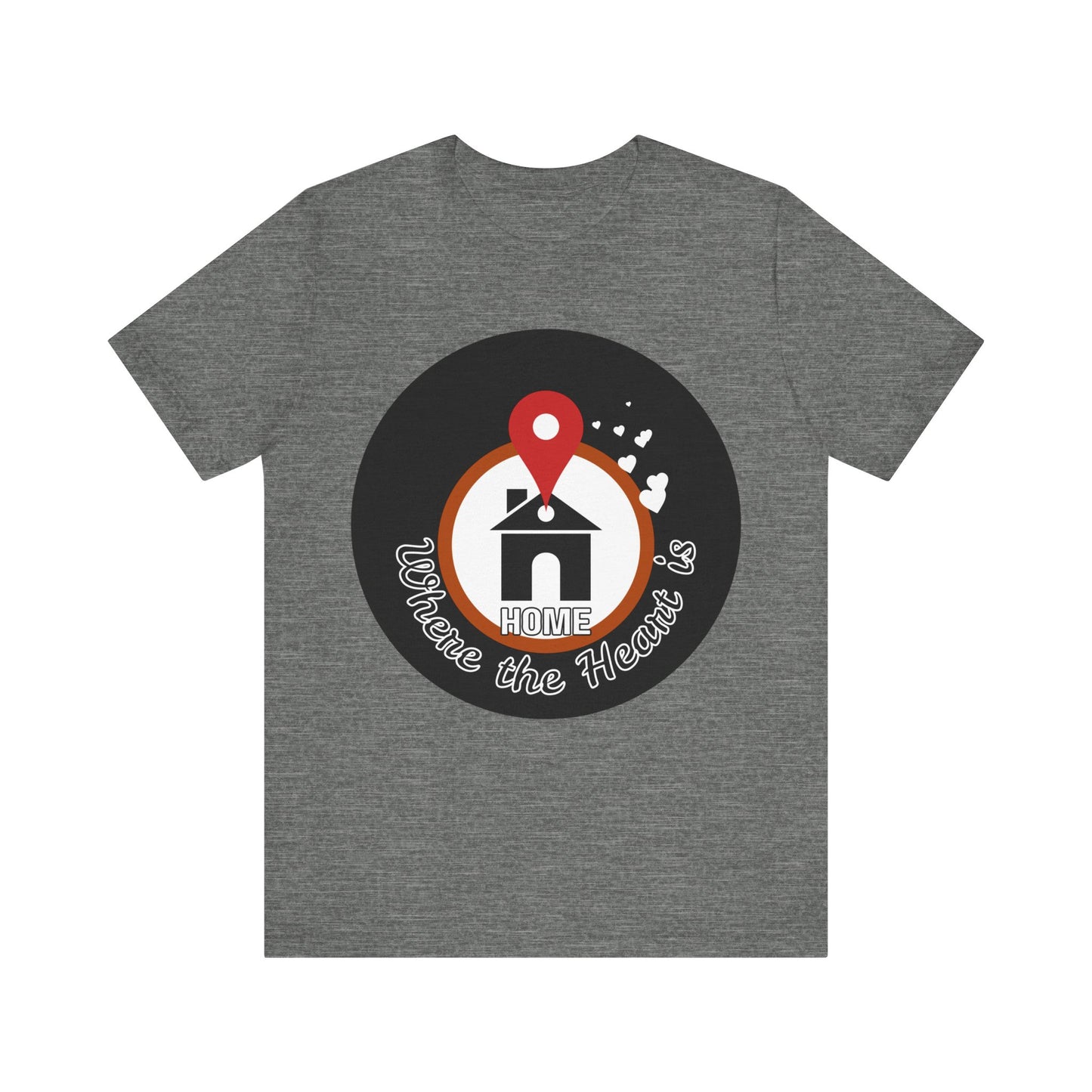 Home is Where the Heart Is Tee, Casual Cotton Shirt for Family Gatherings, Gift for New Homeowners, Realtor Appreciation Gift, [...]