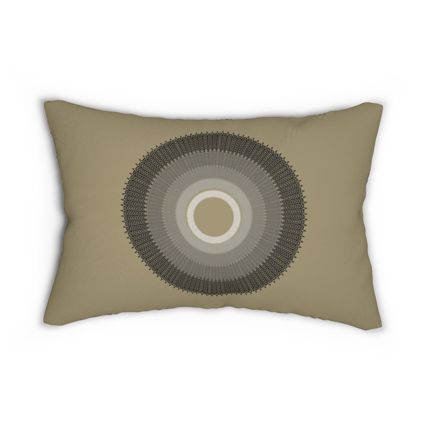 Geometric Lumbar Pillow - Boho Style Cushion for Home Decor