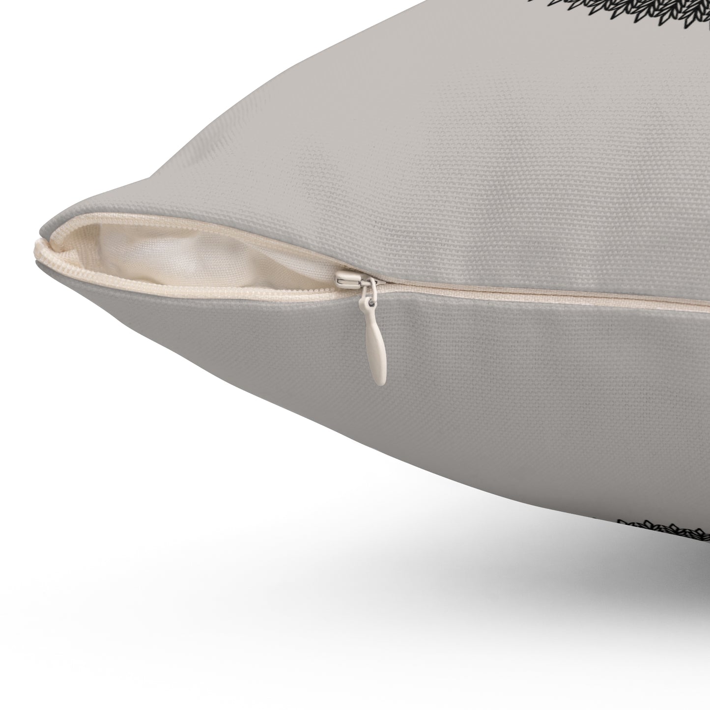 Pillow - Grey to Black Circles Design