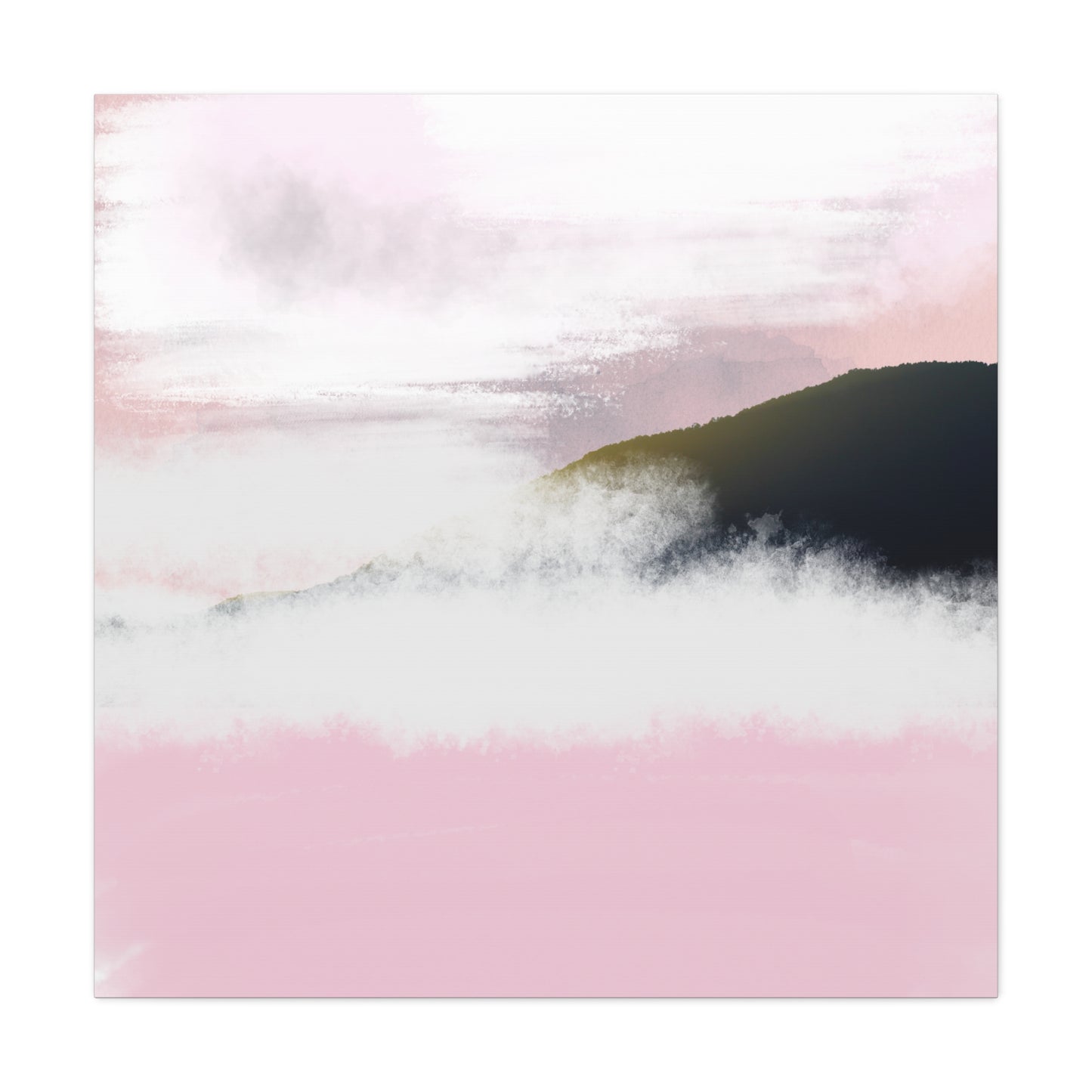 Blush Horizon Matte Canvas Wall Art