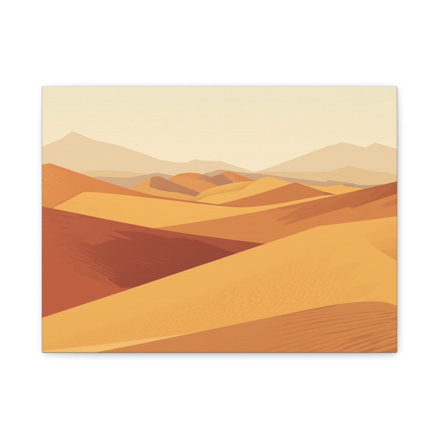 Desert Dunes Matte Canvas Print — Stretched 1.25" Wall Art