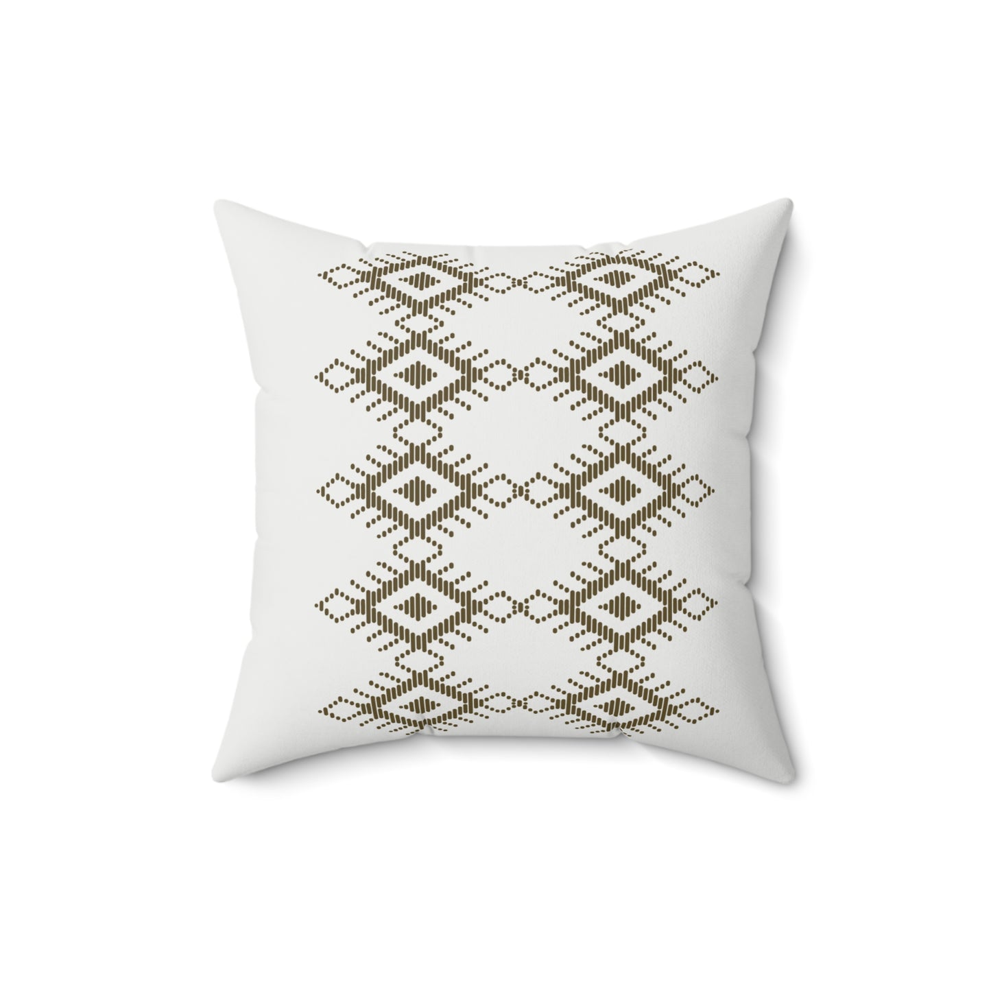 Boho Geometric Print Square Pillow - Cozy Decorative Cushion for Home Decor
