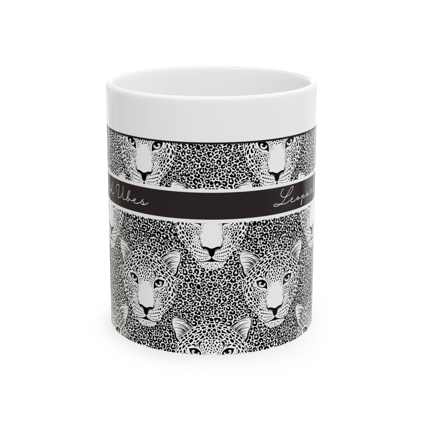 Leopard Print Ceramic Mug - Perfect Gift for Animal Lovers