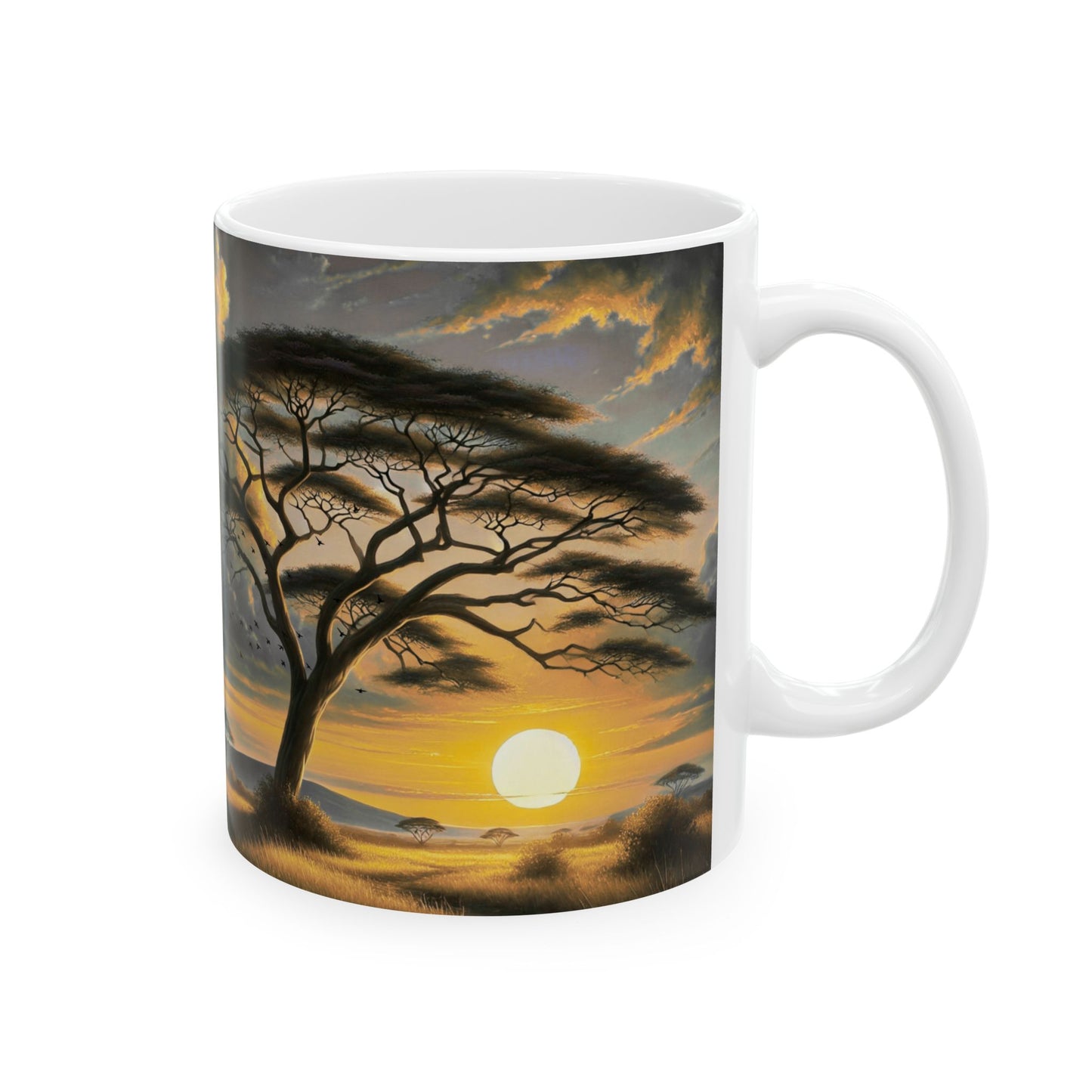 Sunset Acacia Ceramic Mug