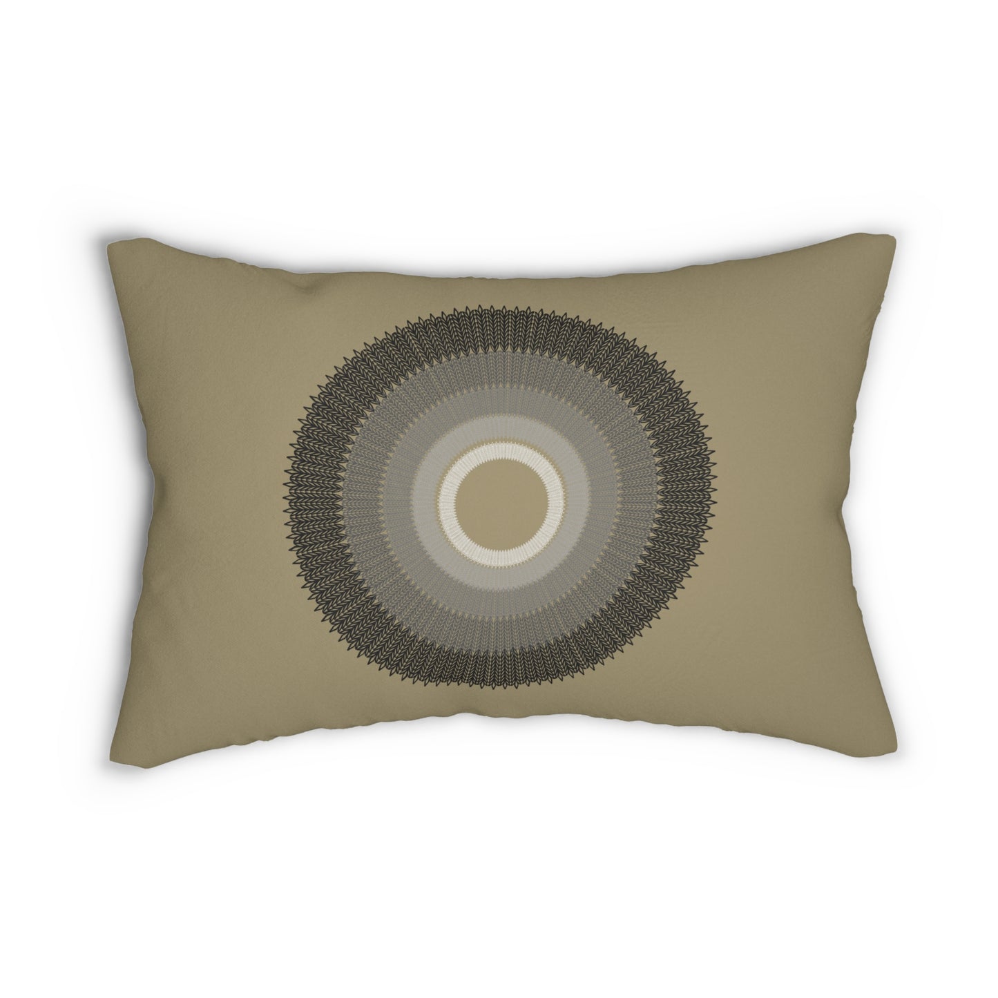 Geometric Lumbar Pillow - Boho Style Cushion for Home Decor