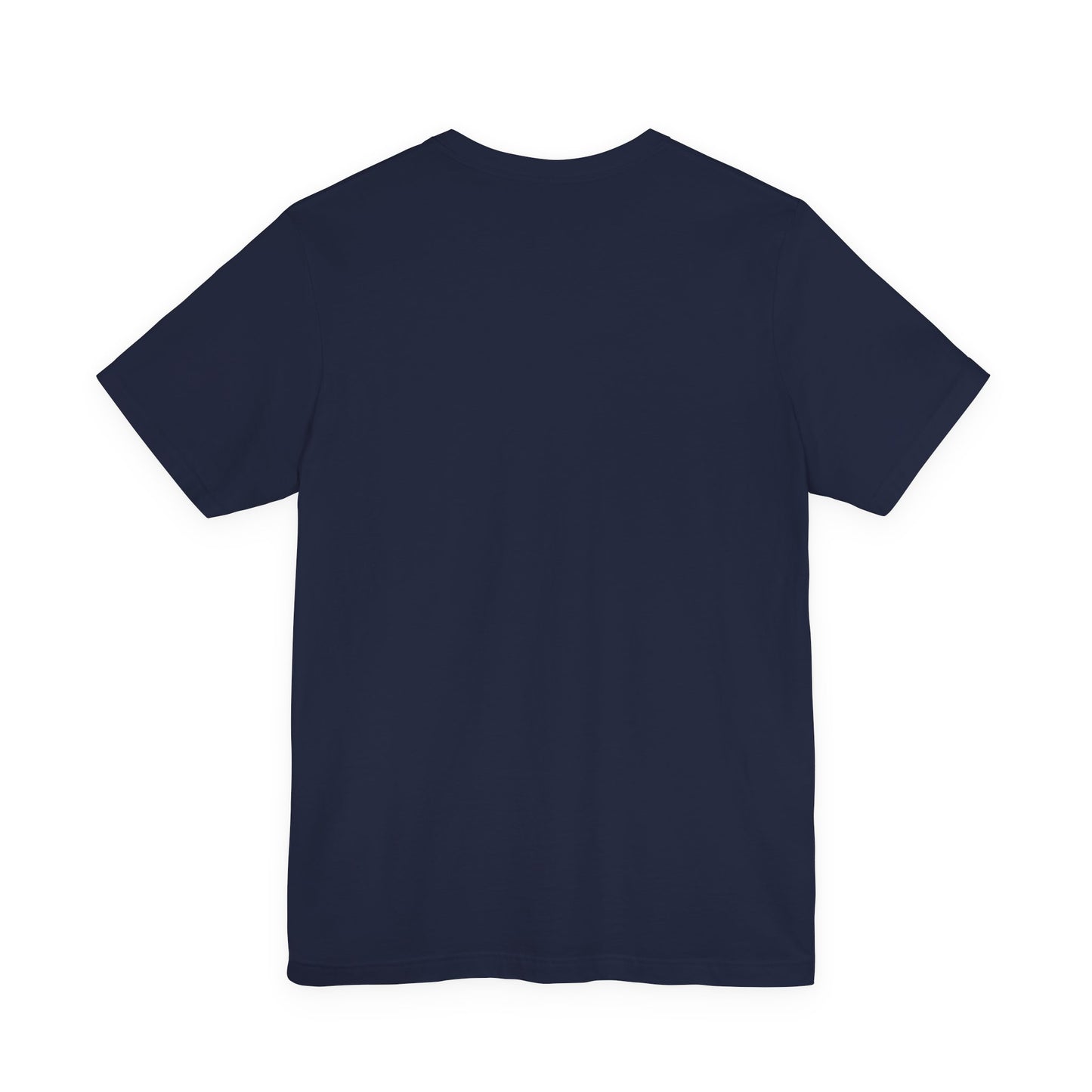 Minimalist Cross Stripe Tee — Subtle Vertical Cross Design