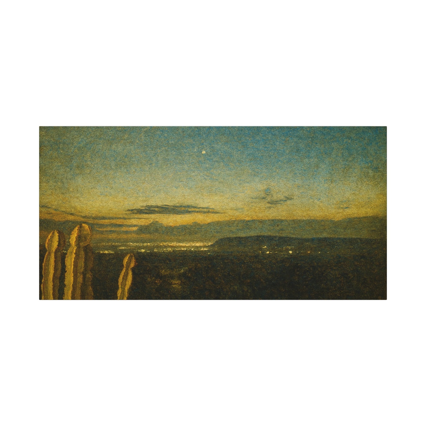 Desert Twilight Canvas Print — Matte Stretched Wall Art