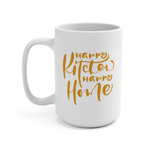 Mug 15oz - Happy Kitchen, Happy Home Coffee Mug
