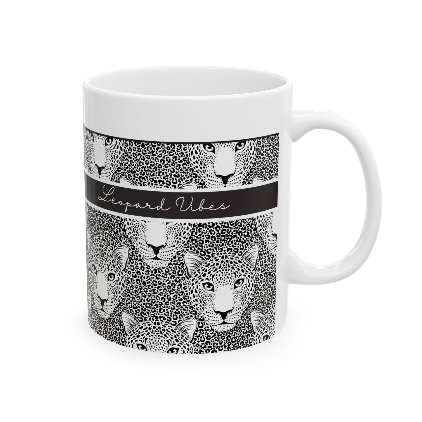 Leopard Print Ceramic Mug - Perfect Gift for Animal Lovers